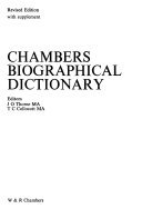 Chambers's biographical dictionary