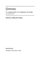 Germany a companion to German studies