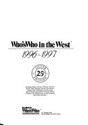 Who's who in the West 1996-1997