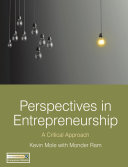 Perspectives in Entrepreneurship critical approach
