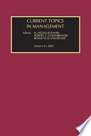 Current topics in management volume 8