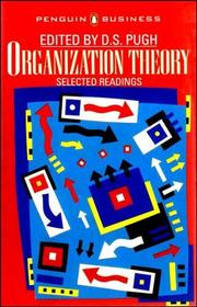 Organization theory Selected readings