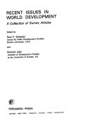Recent issues in world development a collection of survey articles