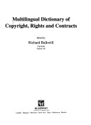 Multilingual dictionary of copyright, rights and contracts
