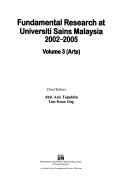 Fundamental research at Universiti Sains Malaysia, 2002-2005