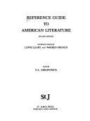 Reference guide to American literature