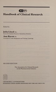 Handbook of clinical research
