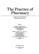 The practice of pharmacy institutional and ambulatory pharmaceutical services