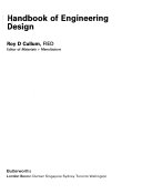 Handbook of engineering design
