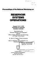 Reservoir systems operations proceedings of the ... held August 13-17, 1979