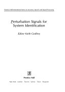 Perturbation signals for system identification