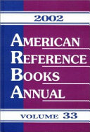 American reference books annual 2002 volume 33