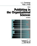 Publishing in the organizational sciences