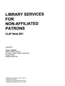 Libraries servis for non-affiliated patrons
