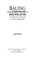 Baling from demonstration to industrialisation a collection of essays in time geography