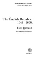 The English republic 1649-1660