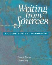 Writing from sources a guide for ESL stundents