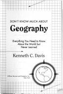 Don't know much about geography everything you need to know about the world but never learned
