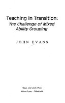 Teaching in transition the challenge of mixed ability grouping