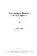 International finance a markets approach