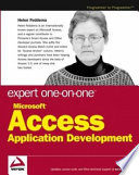 Expert one-on-one microsoft access application development