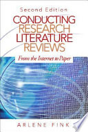 Conducting research literature reviews from the Internet to paper