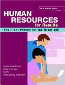 Human resources for results the right person for the right job