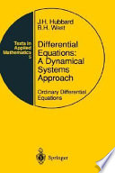 Differential equations a dynamical systems approach