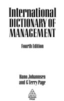 International dictionary of management