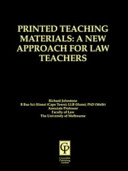 Printed teaching materials a new approach for law teachers
