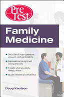 Family medicine pretest self-assessment and review