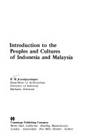 Introduction to the peoples and cultures of Indonesia and Malaysia