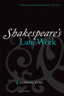 Shakespeare's late work