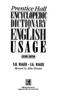 Prentice Hall encyclopedic dictionary of English usage