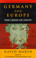 Germany and Europe the crisis of unity