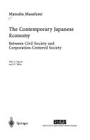 The contemporary Japanese economy between civil society and corporation-centered society