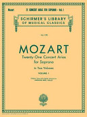 Twenty-one concert arias for soprano