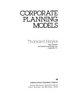 Corporate planning models