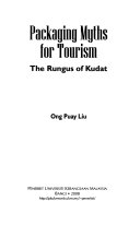 Packaging myths for tourism the Rungus of Kudat Sabah