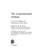The experimental method a text for students of engineering and science