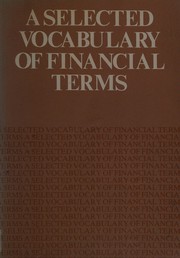 A selected vocabulary of financial terms