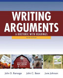 Writing arguments a rhetoric with readings