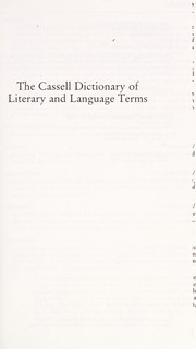The Cassell dictionary of literary and language terms