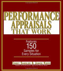Performance appraisals that work features 150 samples for every situation