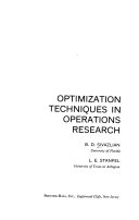 Optimization techniques in operations research