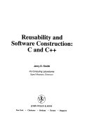 Reusability and software construction C and C++