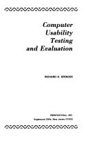 Computer Usability Testing and Evaluation