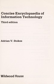 Concise encyclopaedia of information technology