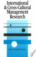 International and cross-cultural management research