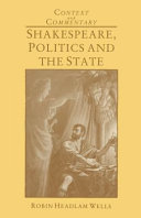 Shakespeare, politics and the state